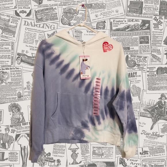 Wildfox Womens Small Tie Die Hoodie - Picture 1 of 6